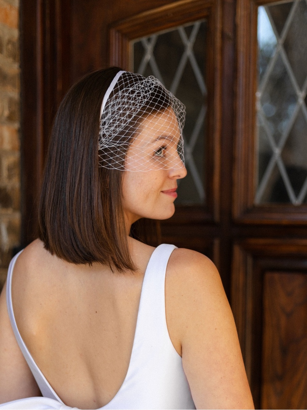 Bridal headband Birdcage Veil